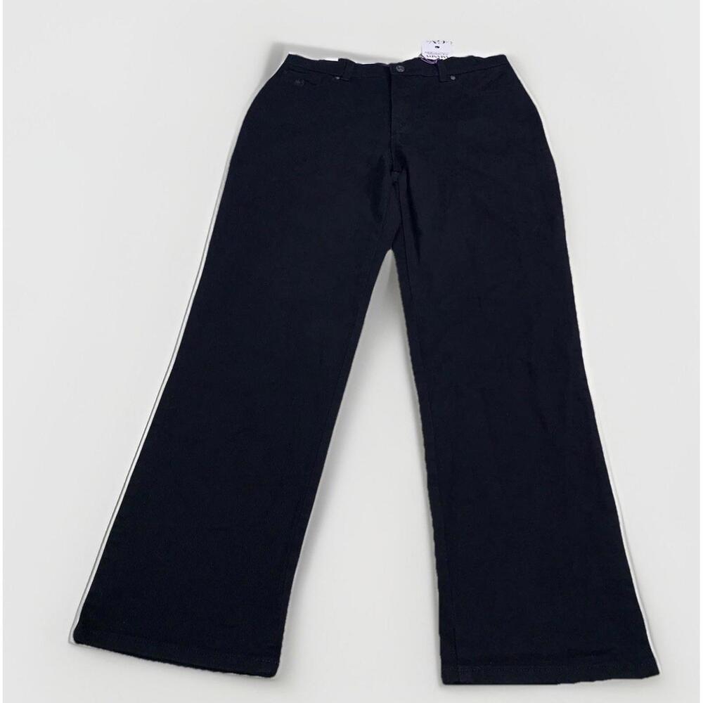 Gloria Vanderbilt Amanda Jeans Black Slimming Womens Size 12 NWT-12702